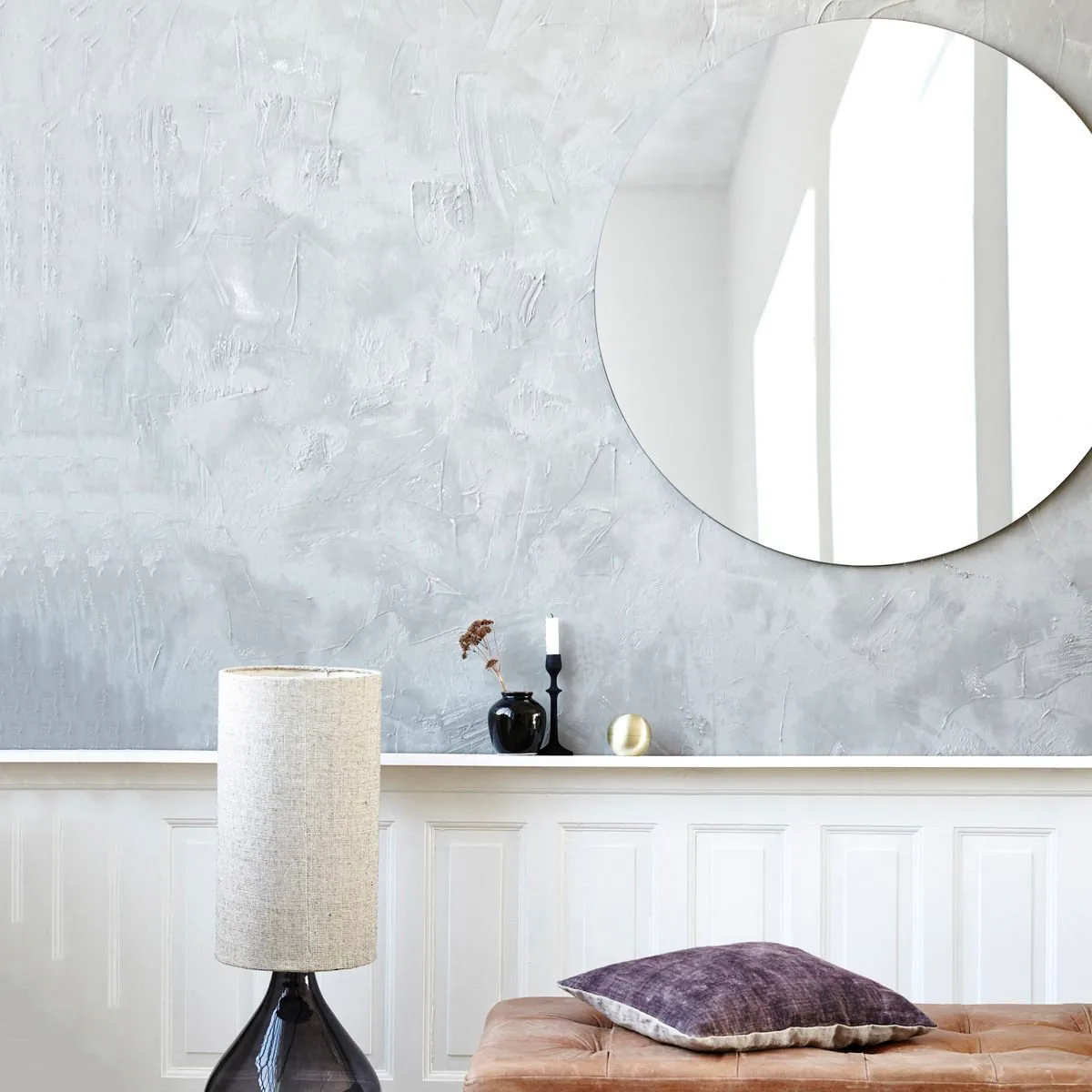 Walls mirror Ø 50 cm, clear House Doctor