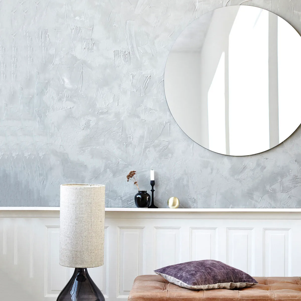 Walls mirror Ø 80 cm, clear House Doctor
