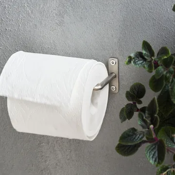 Welo toilet paper holder - Brushed silver - House Doctor