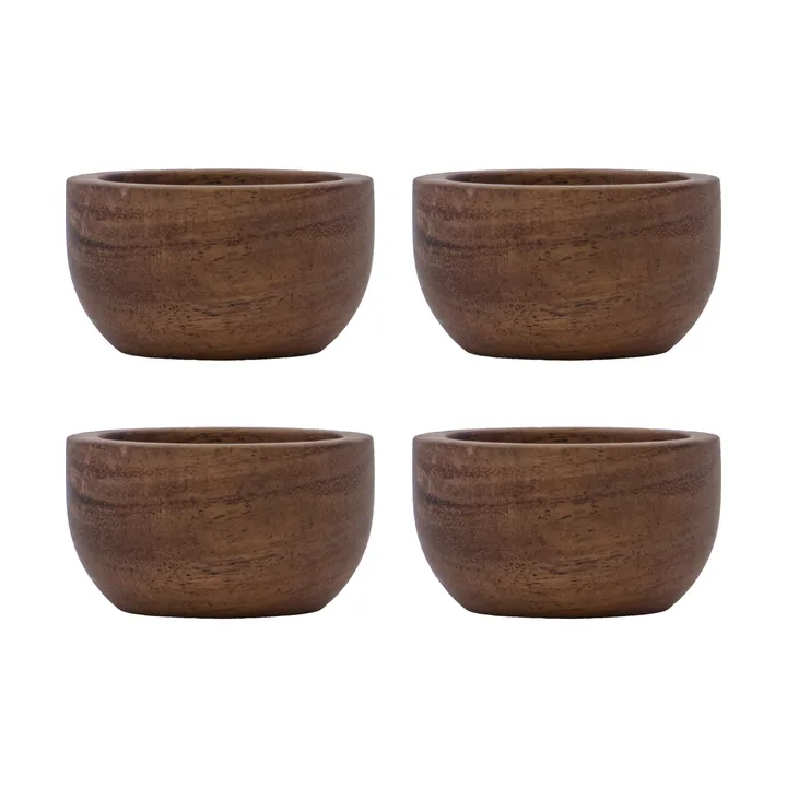 Wood egg cup 4-pack - Nature - House Doctor