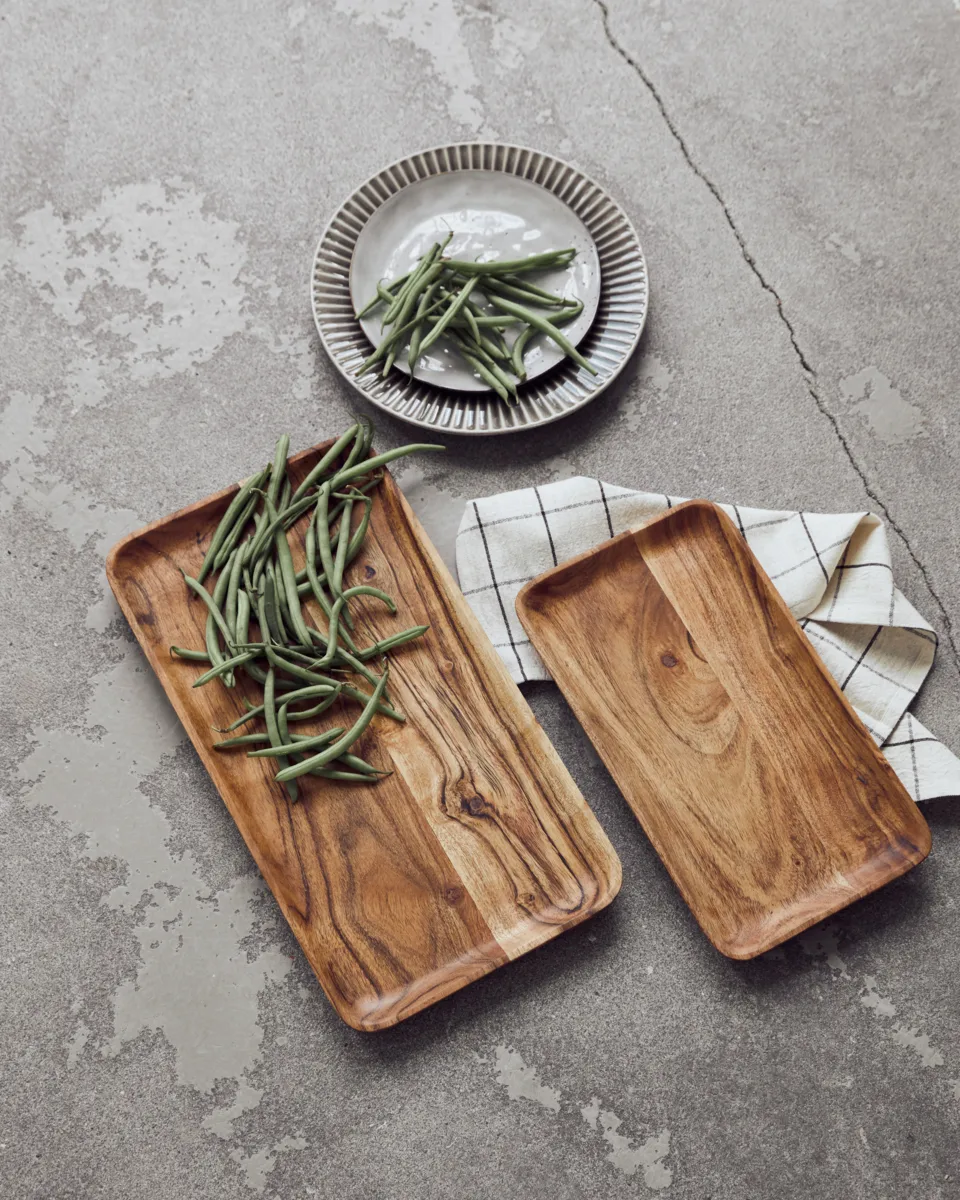 Wood tray 2 pieces, Nature House Doctor