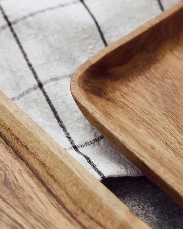 Wood tray 2 pieces - Nature - House Doctor