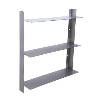 Acier shelf - Nickel, 41x46x11 cm - Hübsch