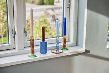 Astro candleholder - Blue - Hübsch