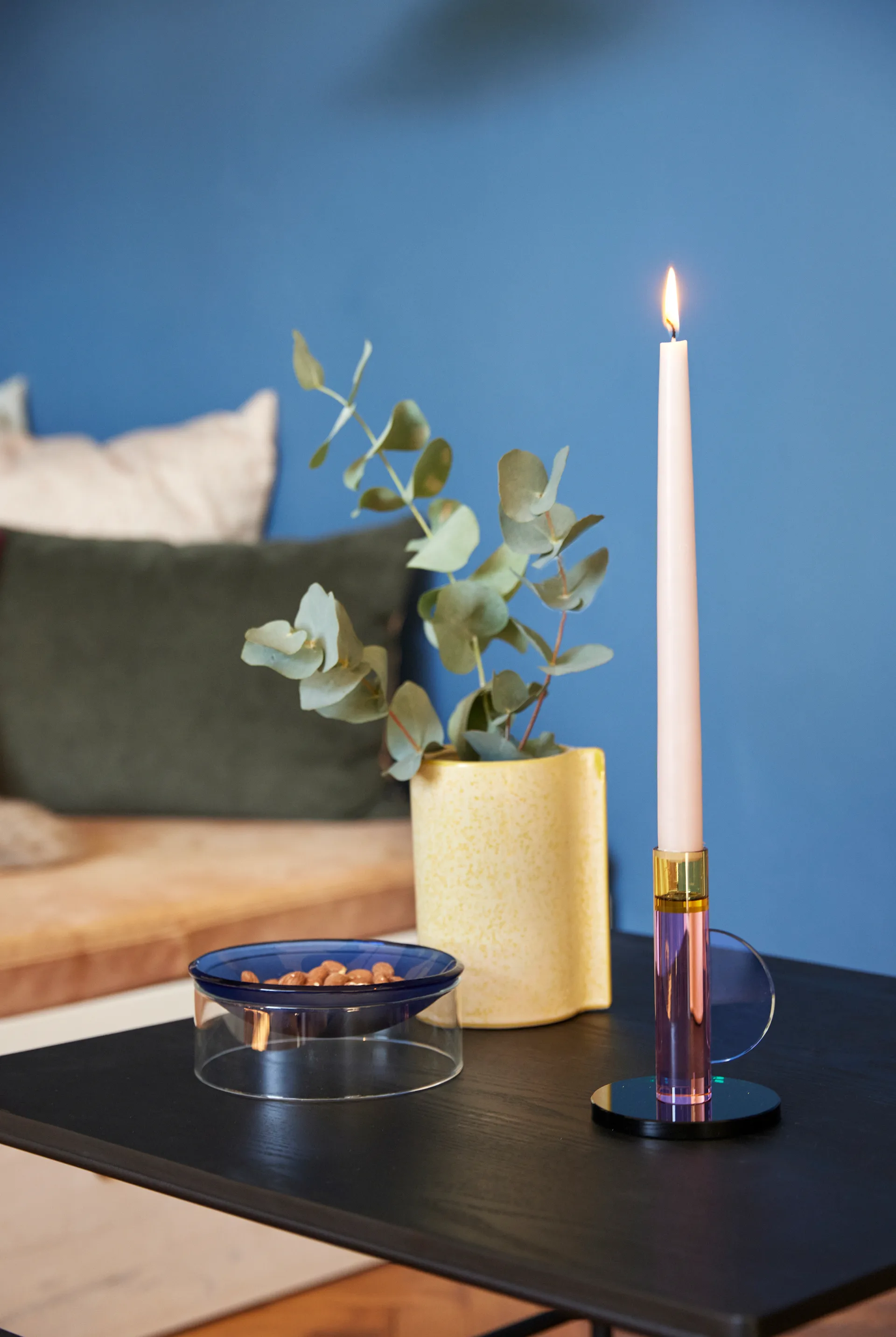 Astro candleholder, Pink Hübsch