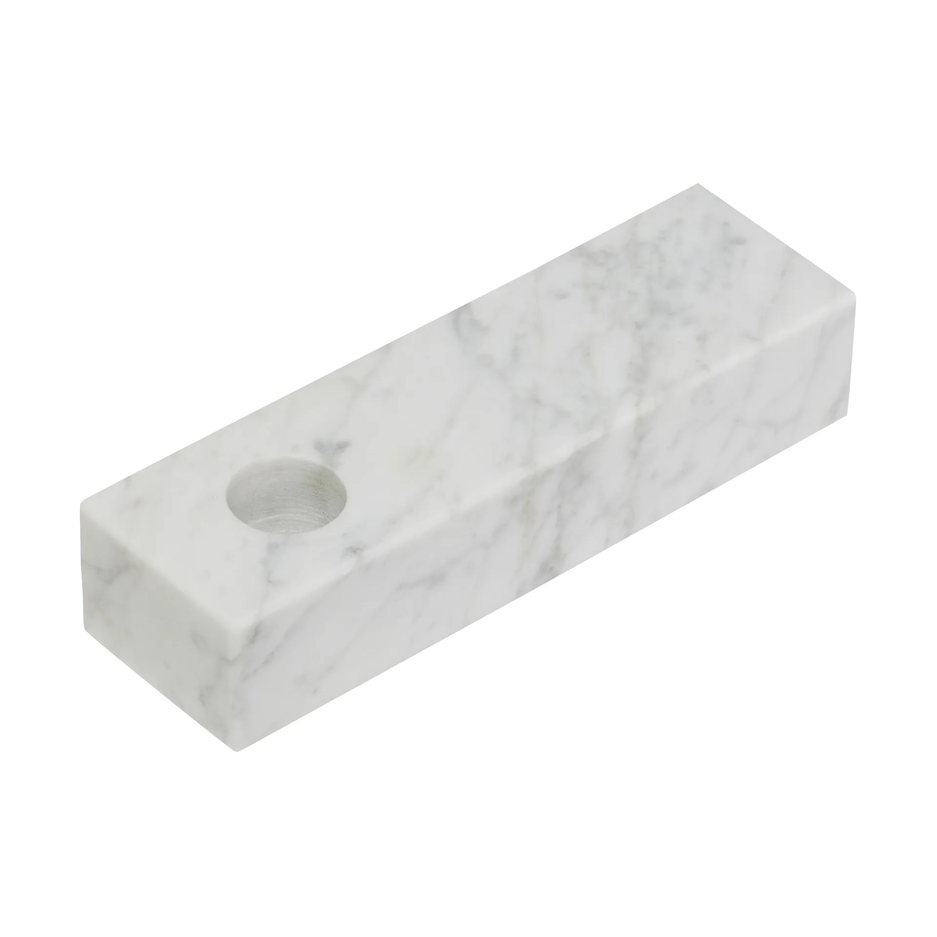 Brick candle holder, White Hübsch