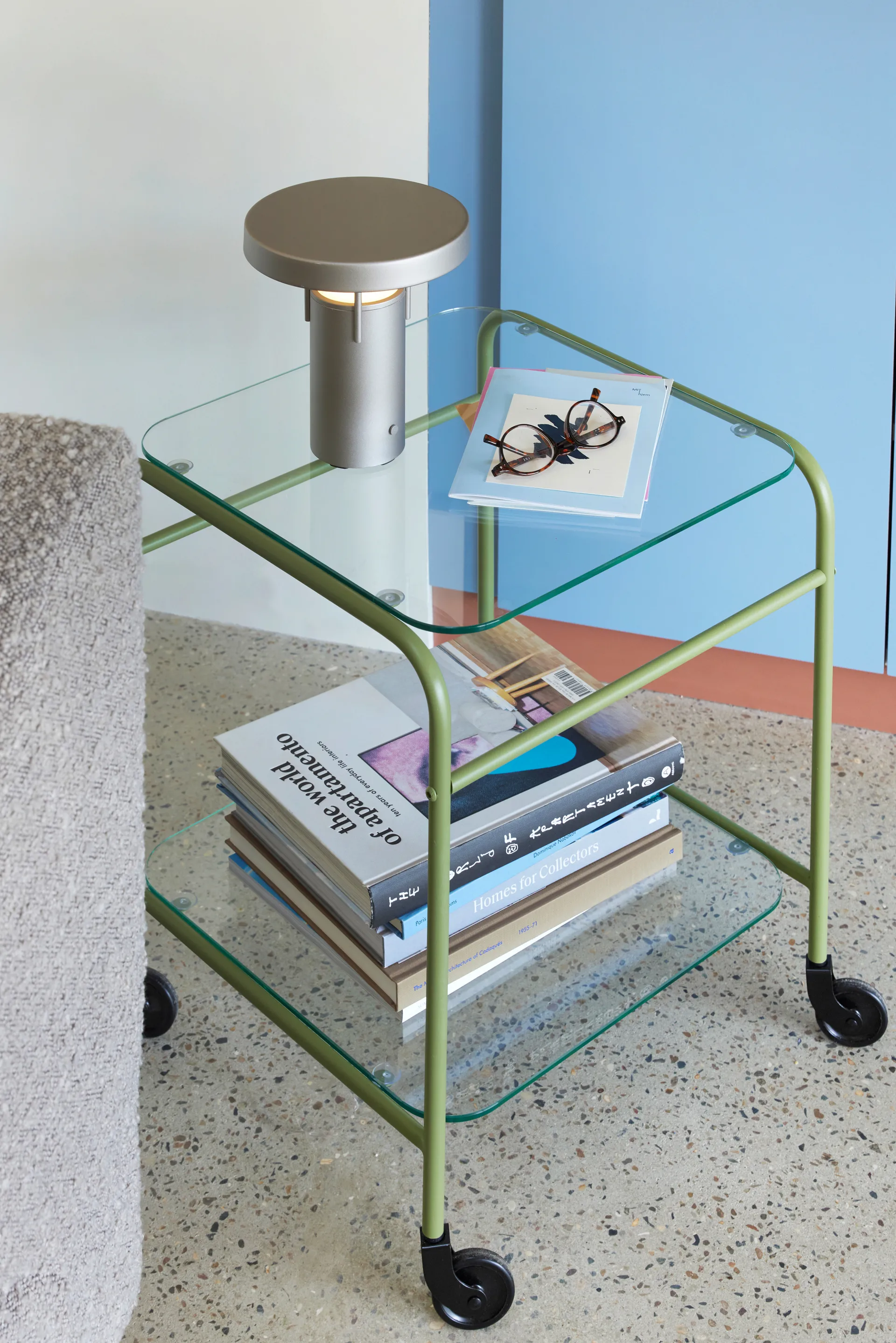 BringMe mini portable table lamp, Metallic sand Hübsch