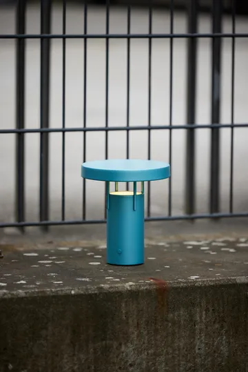 BringMe mini portable table lamp - Metallic turquoise - Hübsch