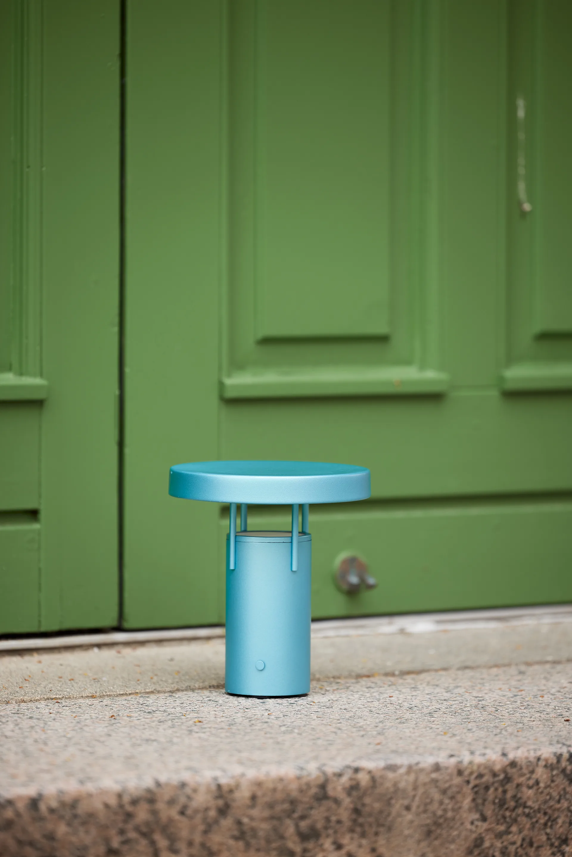 BringMe mini portable table lamp, Metallic turquoise Hübsch
