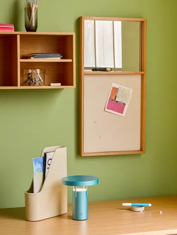 BringMe mini portable table lamp - Metallic turquoise - Hübsch