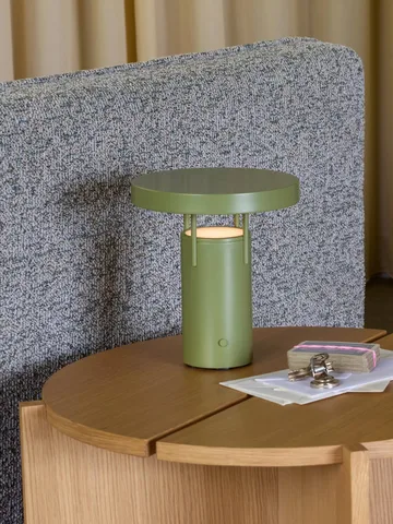 BringMe portable table lamp - Green, mini 20 cm - Hübsch