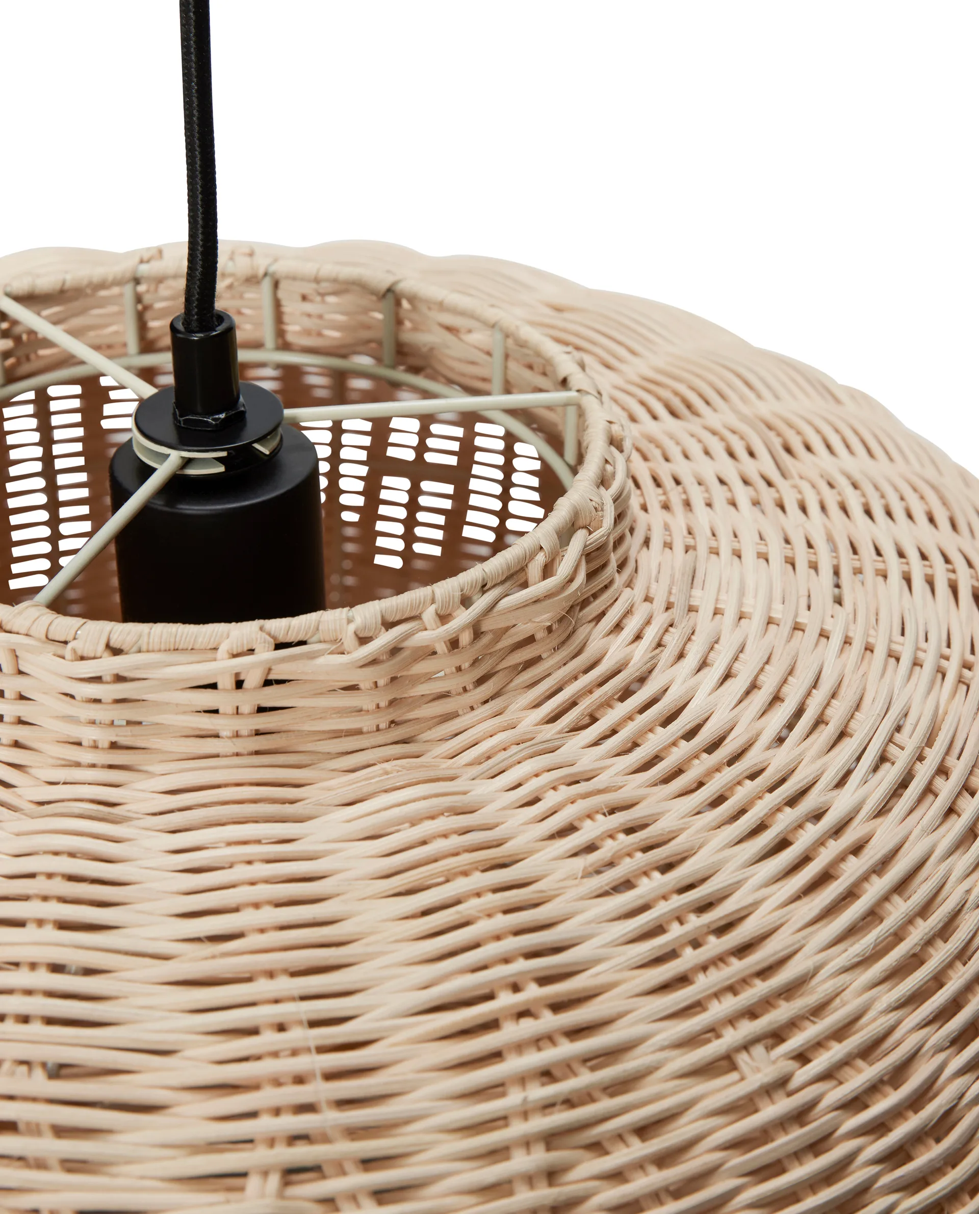 Chand Ellipse pendant, Natural Hübsch