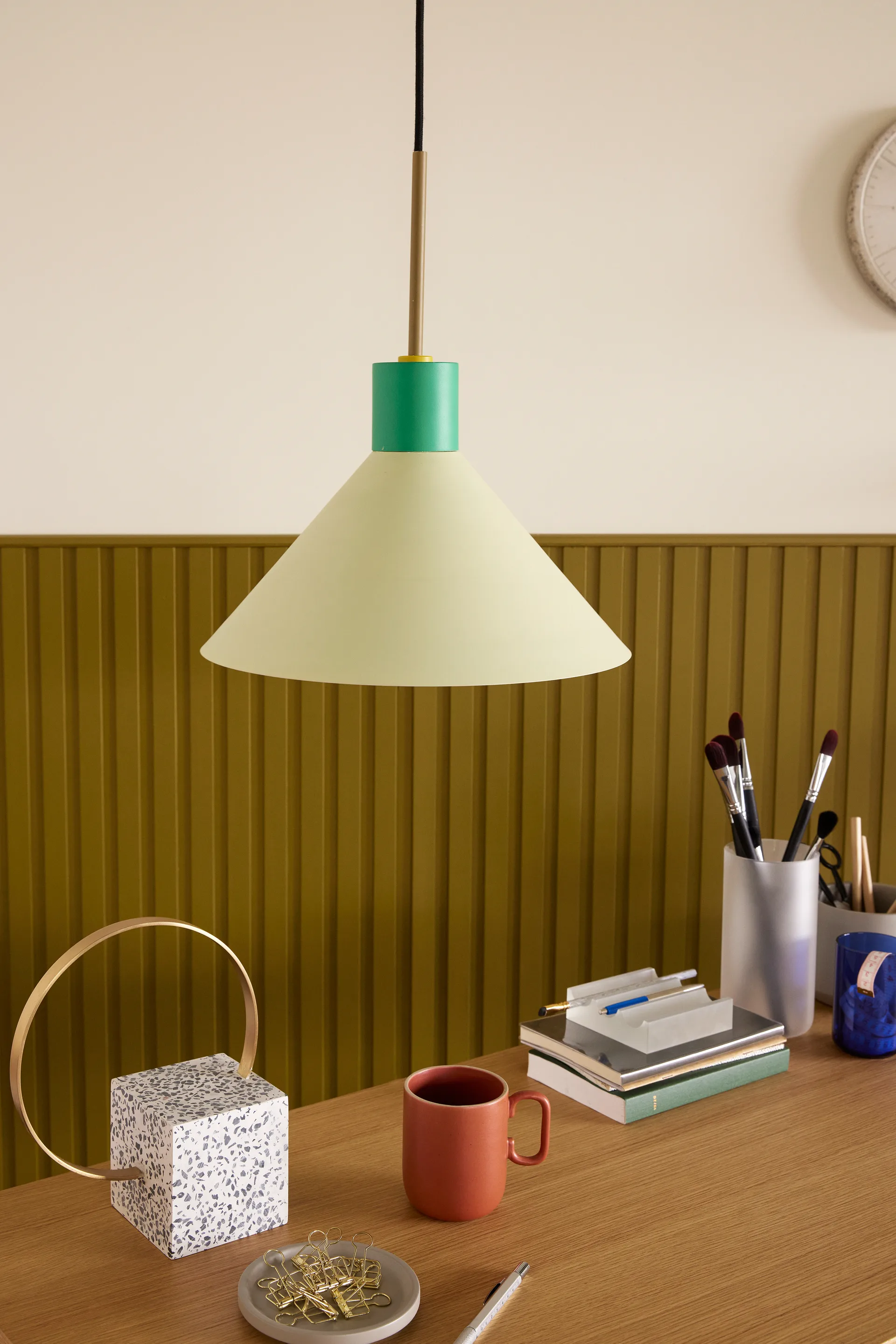 Crayon lamp, Green Hübsch