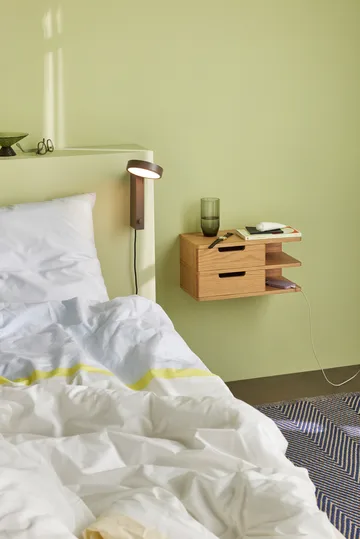 Crea wall lamp - Brown - Hübsch