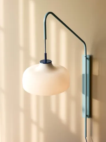 Current wall lamp - Light blue - Hübsch