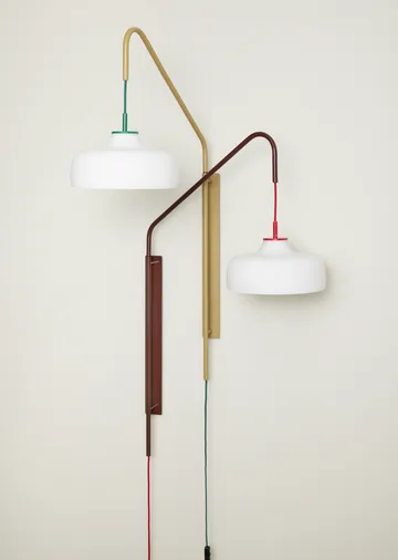 Current wall lamp - Red - Hübsch