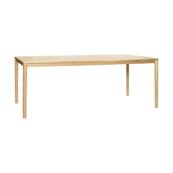 Ground dining table 200x100 cm - Oak - Hübsch