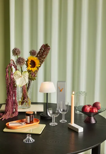 Heir storage jar glass tall - Green - Hübsch