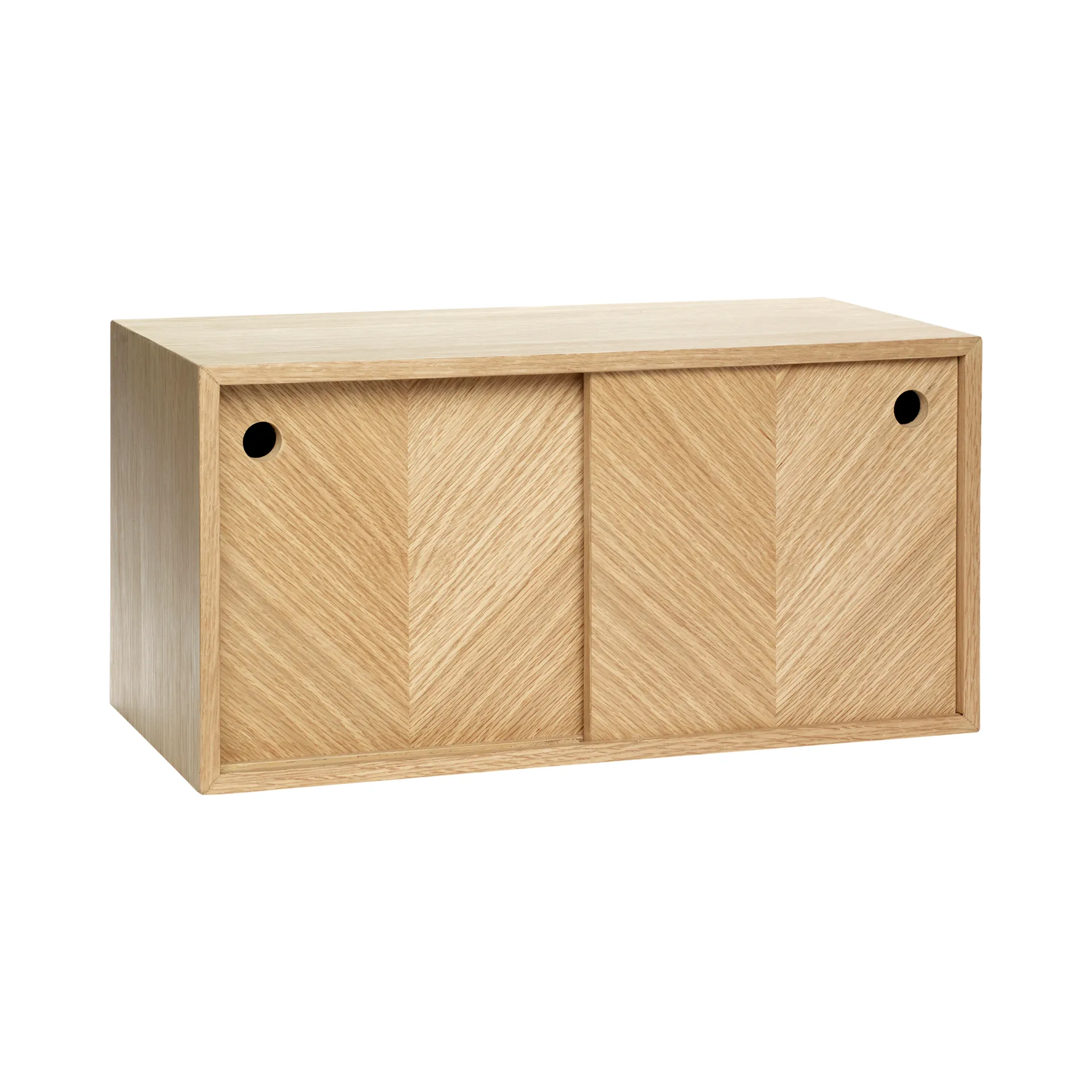 Herringbone shelf, Oak Hübsch