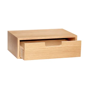 Hide storage box - Oak, 30x20x10 cm - Hübsch