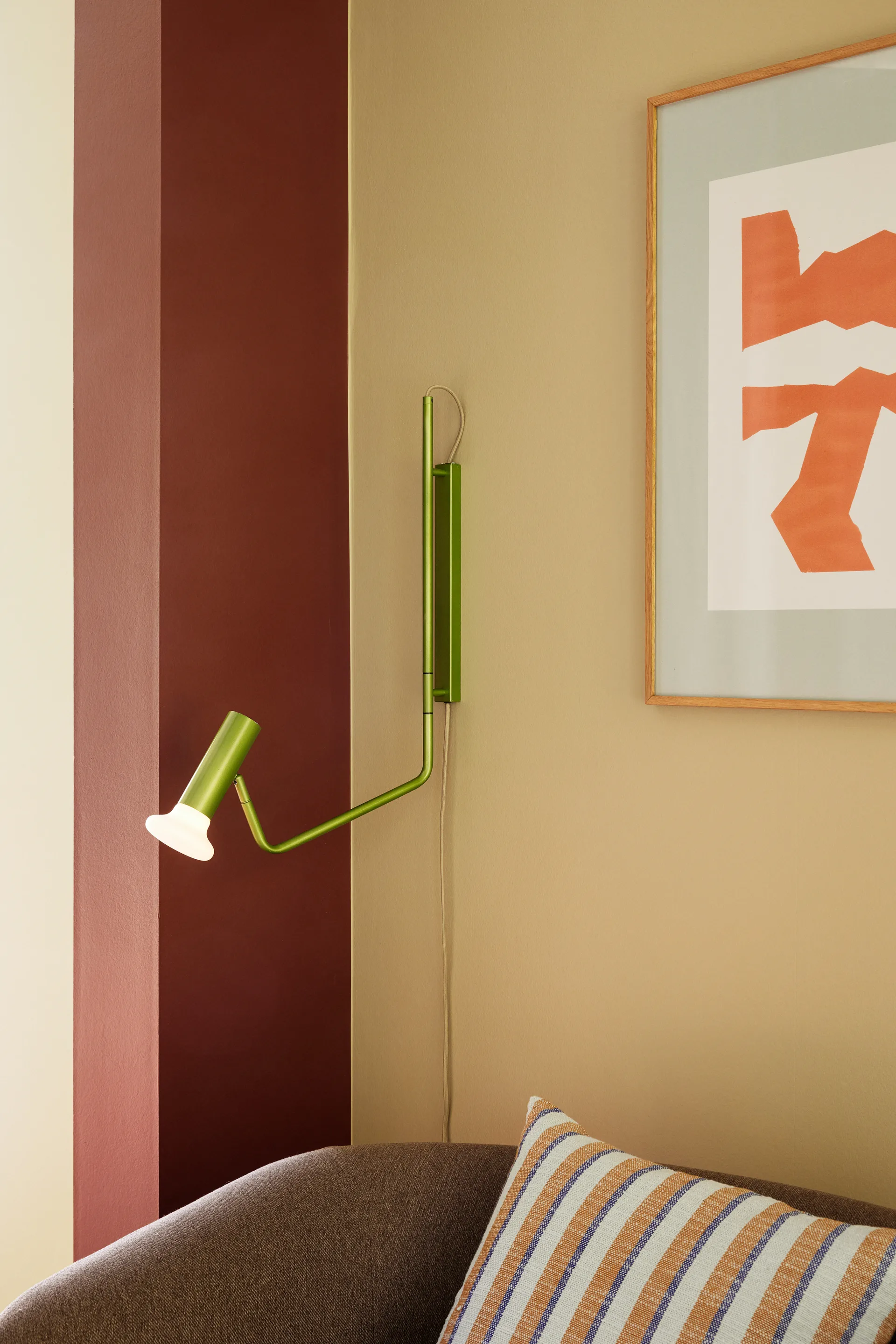 Hübsch Wally wall lamp, Light green Hübsch