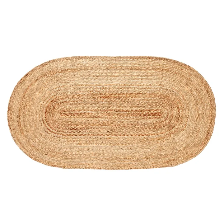 Jute rug oval 100x200 cm - Nature - Hübsch