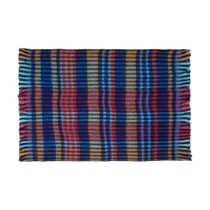 Loom throw blanket - Multicolour, 140x200 cm - Hübsch