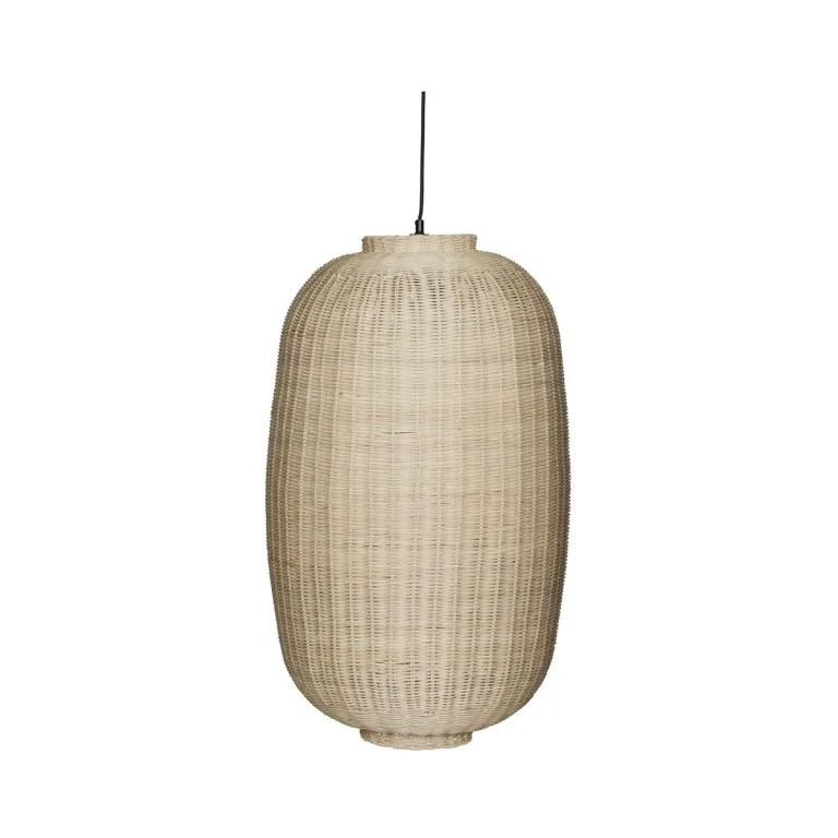Moon ceiling lamp Ø75 cm, Nature-black Hübsch