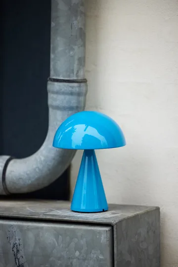 Mush portable table lamp - Blue - Hübsch