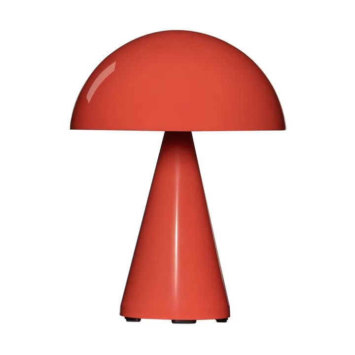 Mush portable table lamp - Bright red, 20 cm - Hübsch
