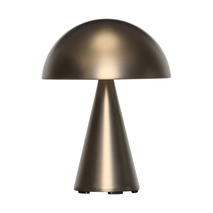 Mush portable table lamp - Burnished brass, 20 cm - Hübsch