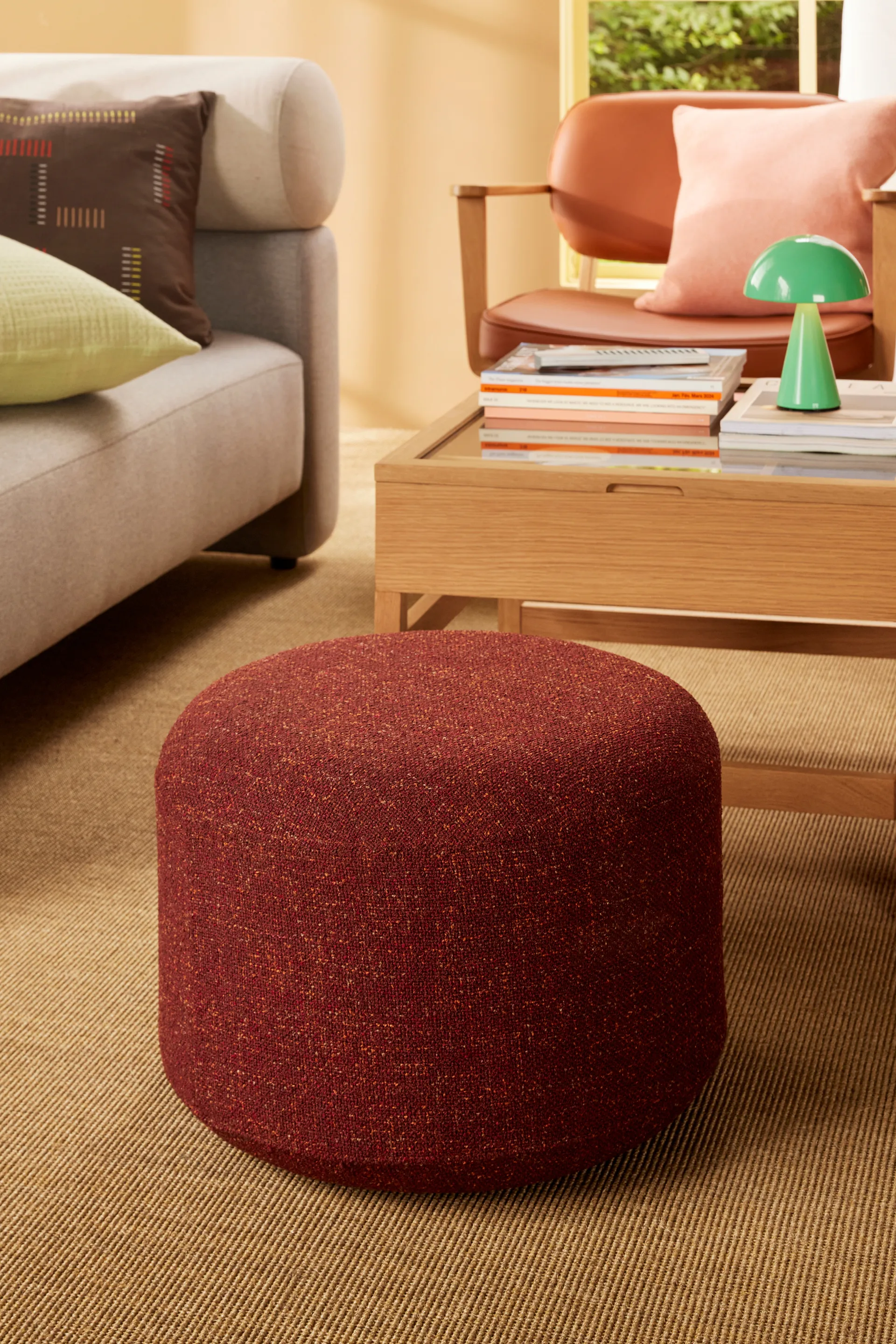 Mush portable table lamp, Green Hübsch