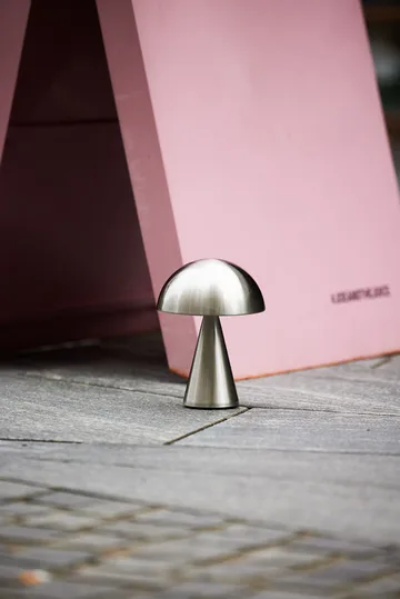 Mush portable table lamp - Nickel - Hübsch