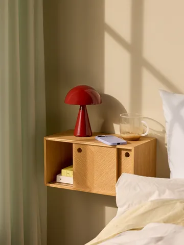 Mush portable table lamp - Red - Hübsch