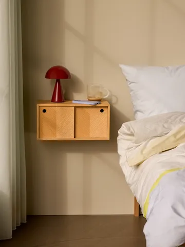 Mush portable table lamp - Red - Hübsch