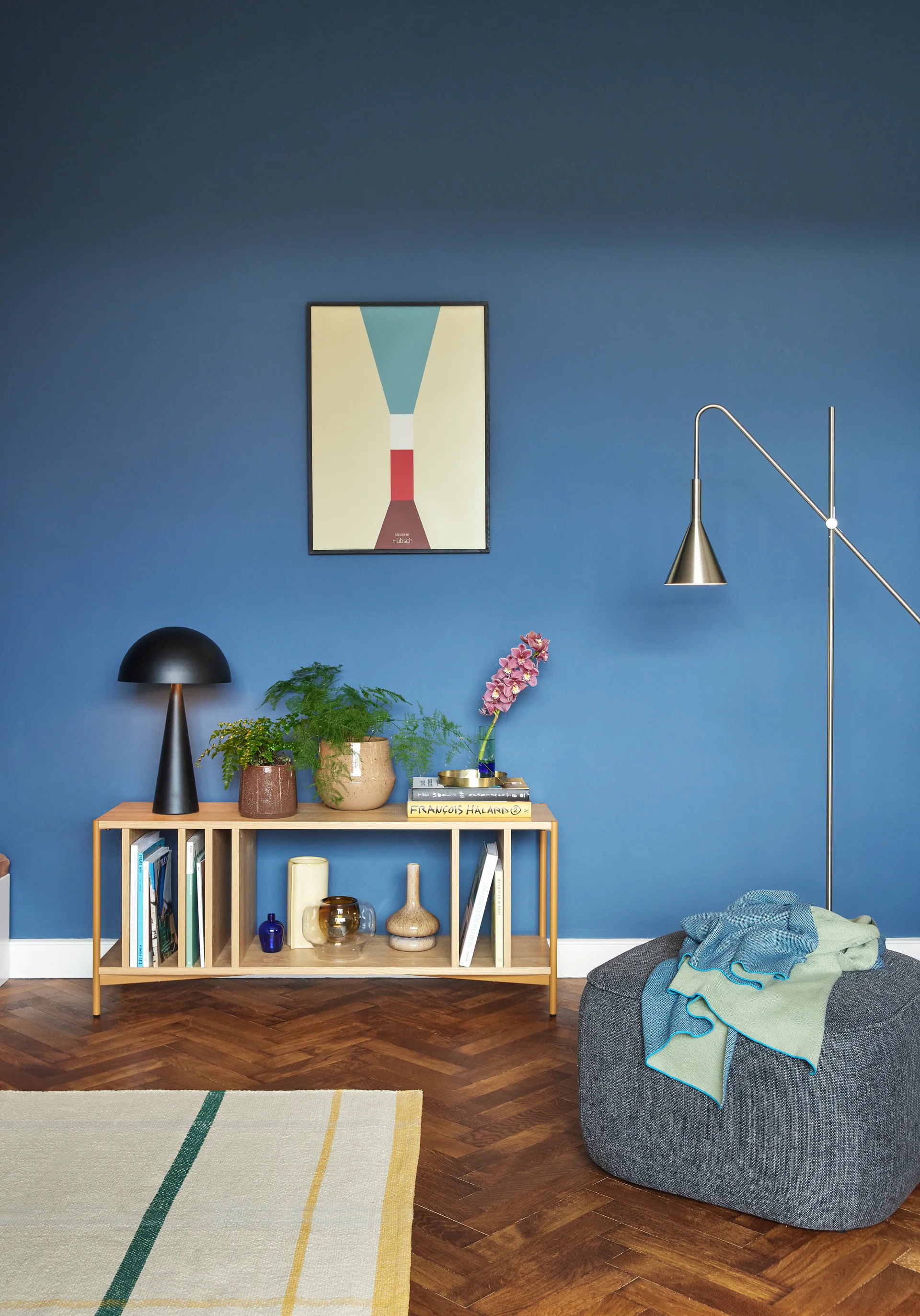 Mush table lamp, Black, tall 50 cm Hübsch