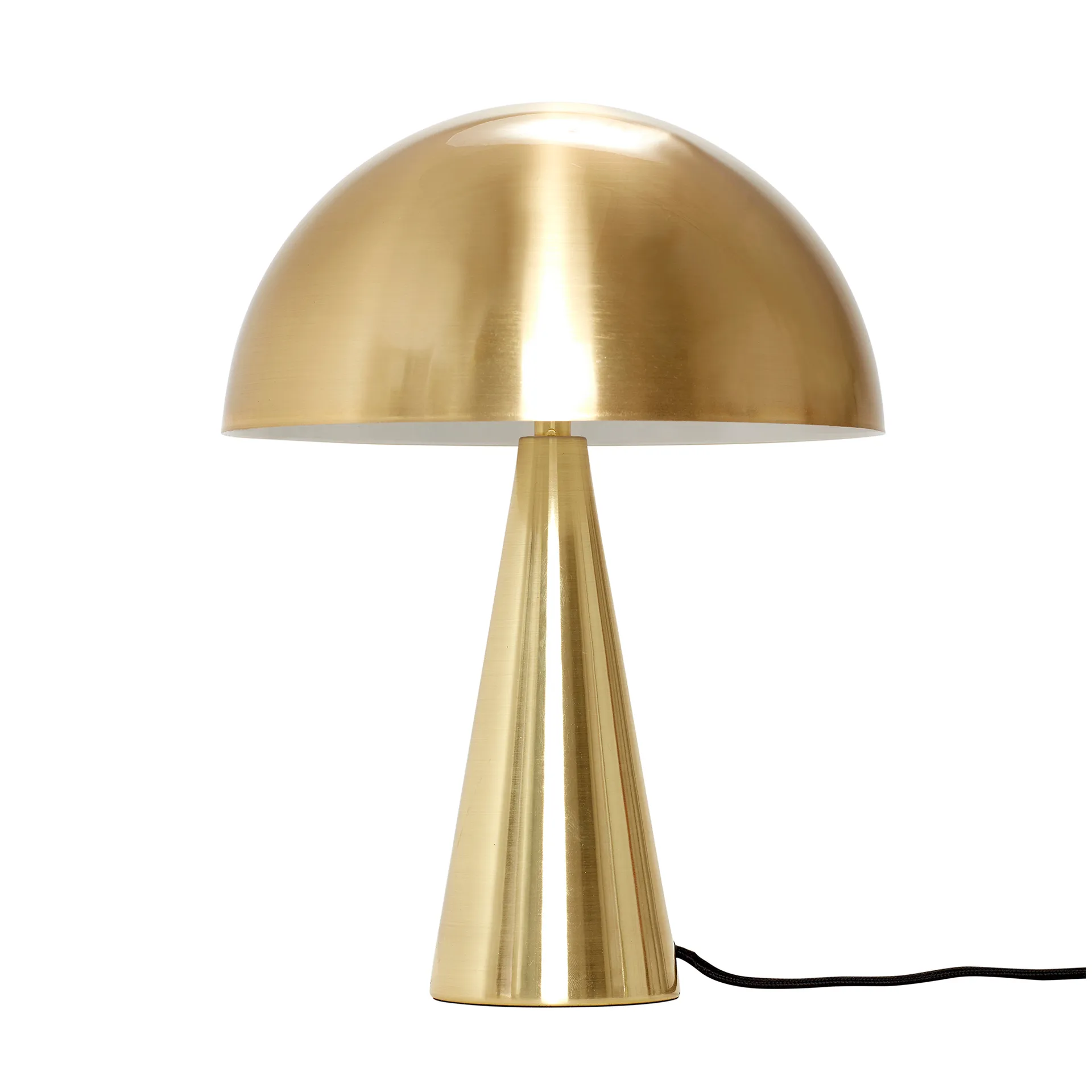 Mush table lamp, Brass, mini 34 cm Hübsch