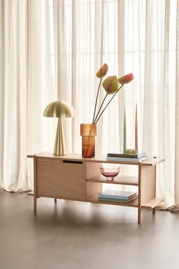 Mush table lamp - Brass, tall 50 cm - Hübsch