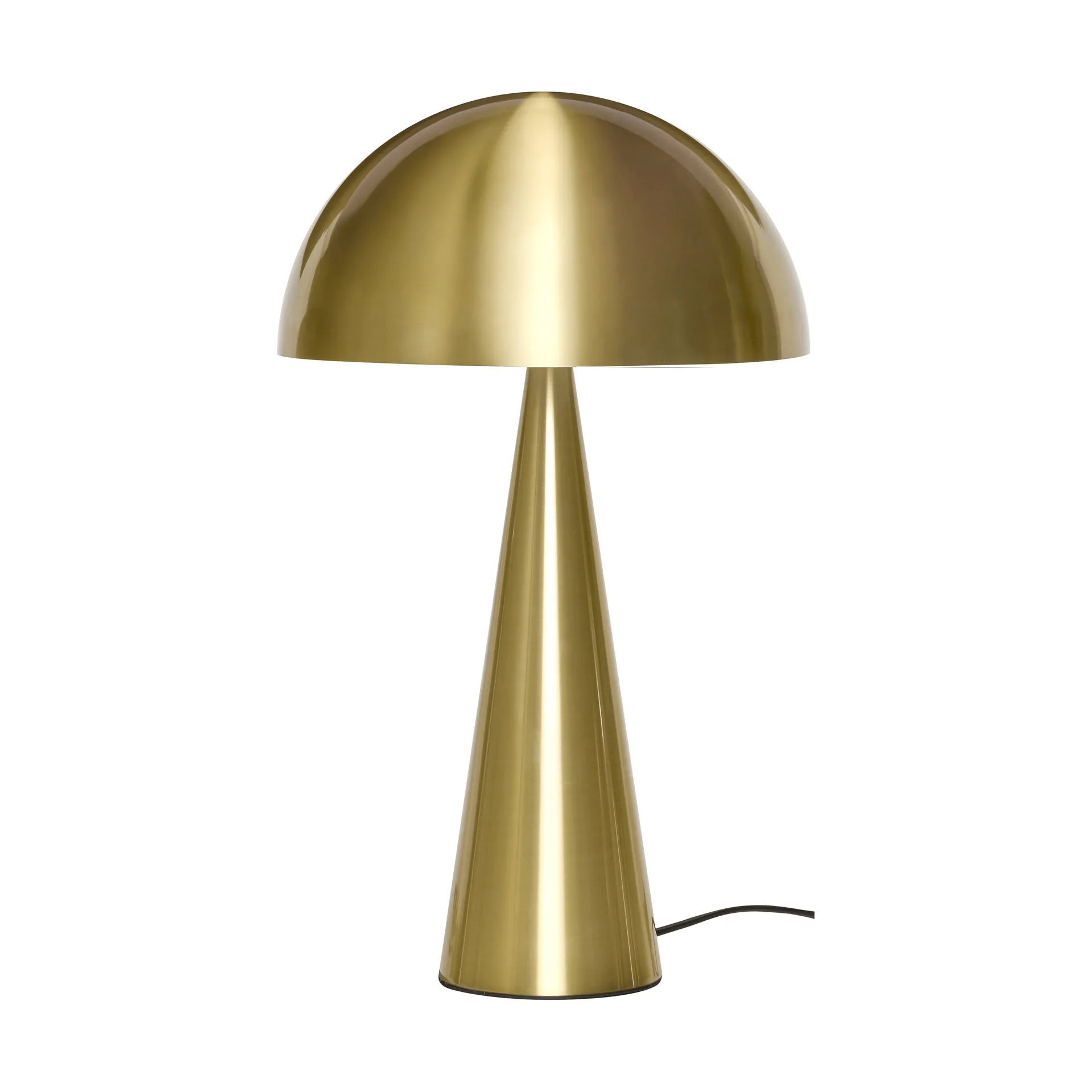 Mush table lamp, Brass, tall 50 cm Hübsch