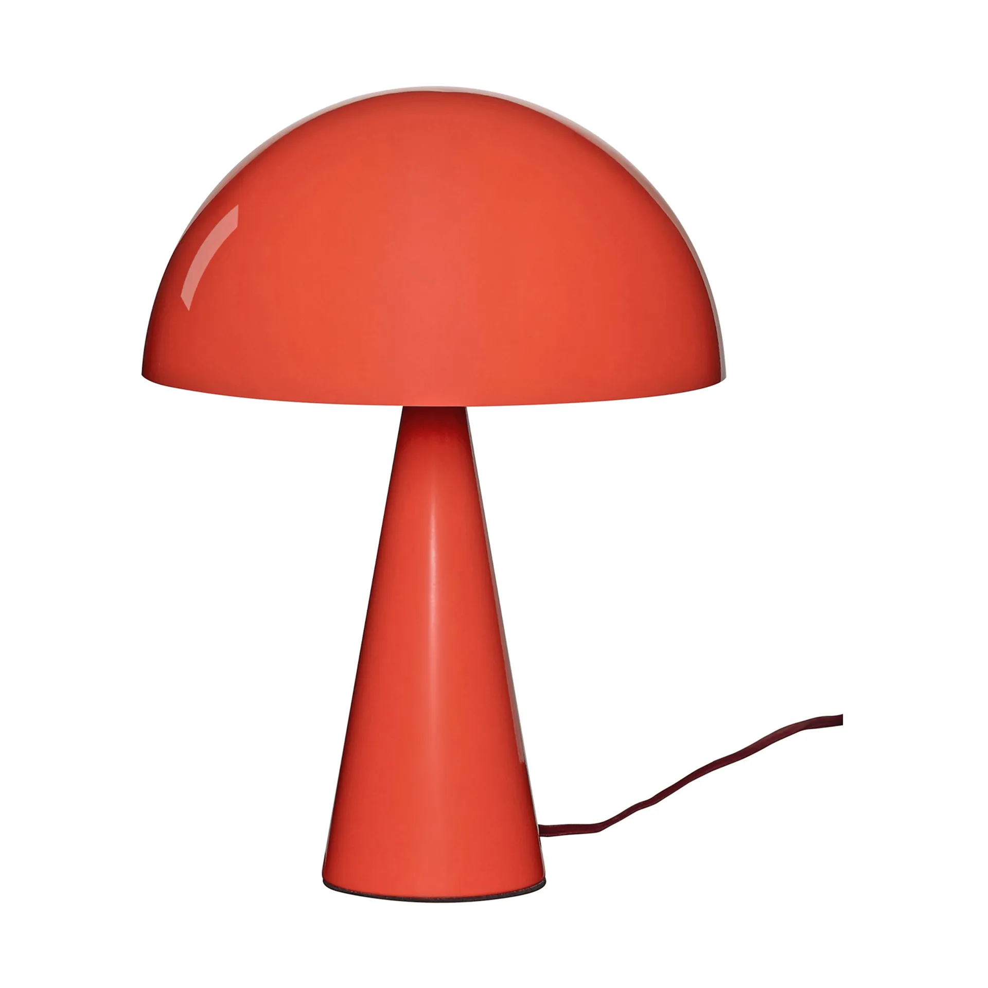 Mush table lamp, Bright red, mini 34 cm Hübsch