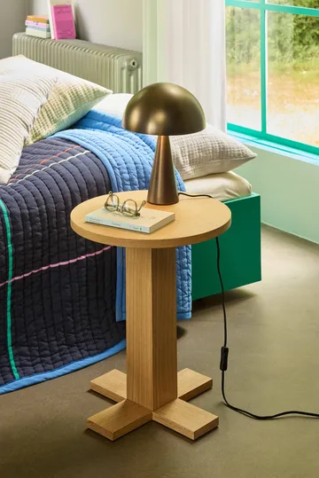 Mush table lamp - Burnished brass, mini 34 cm - Hübsch