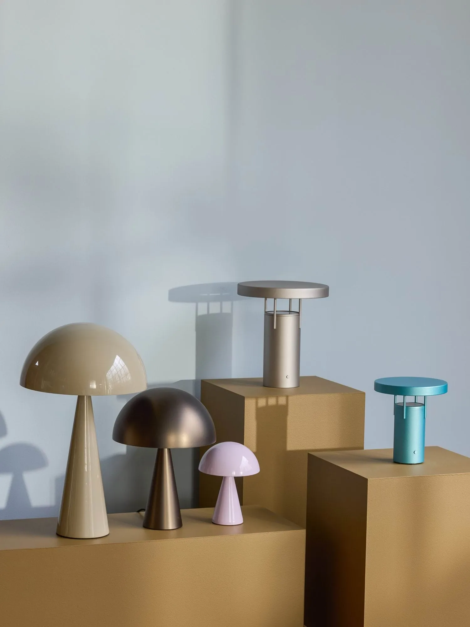 Mush table lamp, Sand, tall 50 cm Hübsch