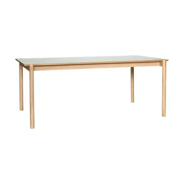 Oblique dining table - Grey, 190x106 cm - Hübsch