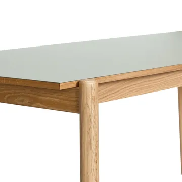 Oblique dining table - Grey, 190x106 cm - Hübsch