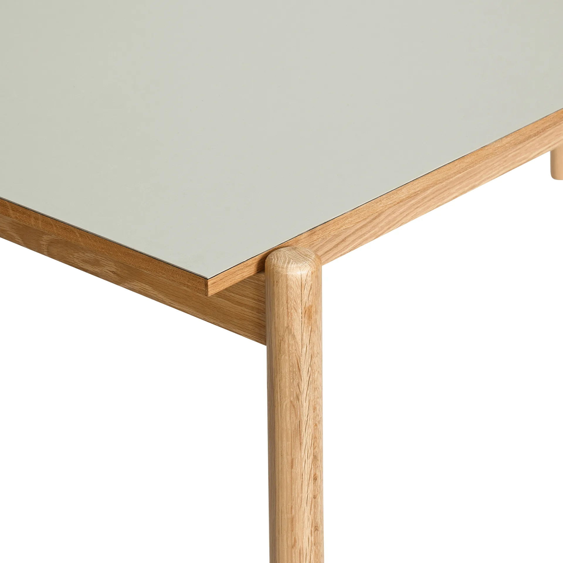 Oblique dining table, Grey, 190x106 cm Hübsch