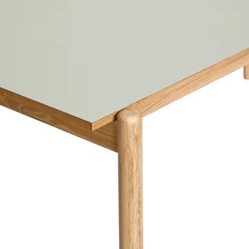 Oblique dining table - Grey, 190x106 cm - Hübsch