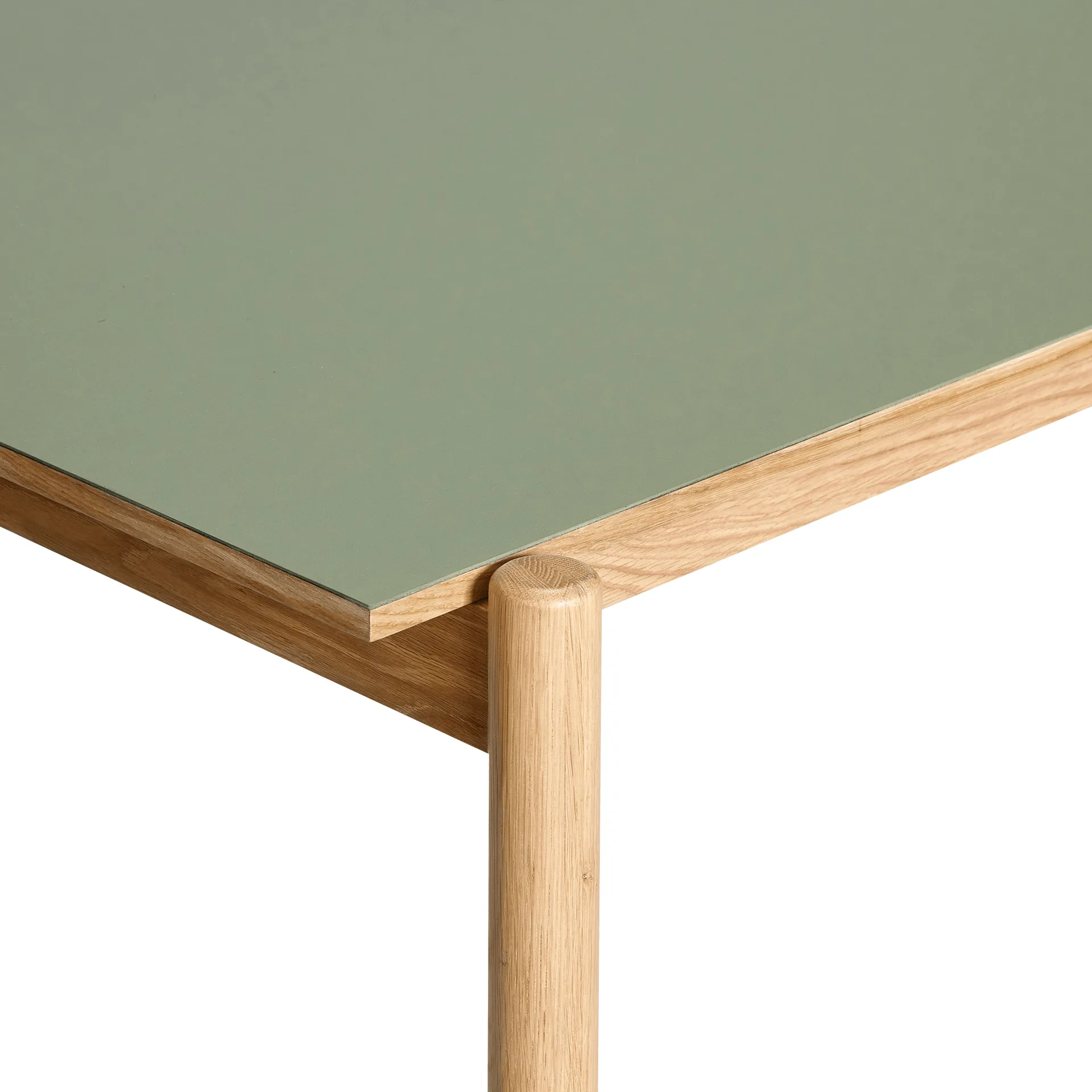 Oblique dining table, Olive, 190x106 cm Hübsch