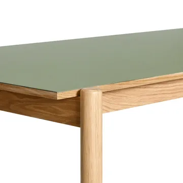 Oblique dining table - Olive, 190x106 cm - Hübsch