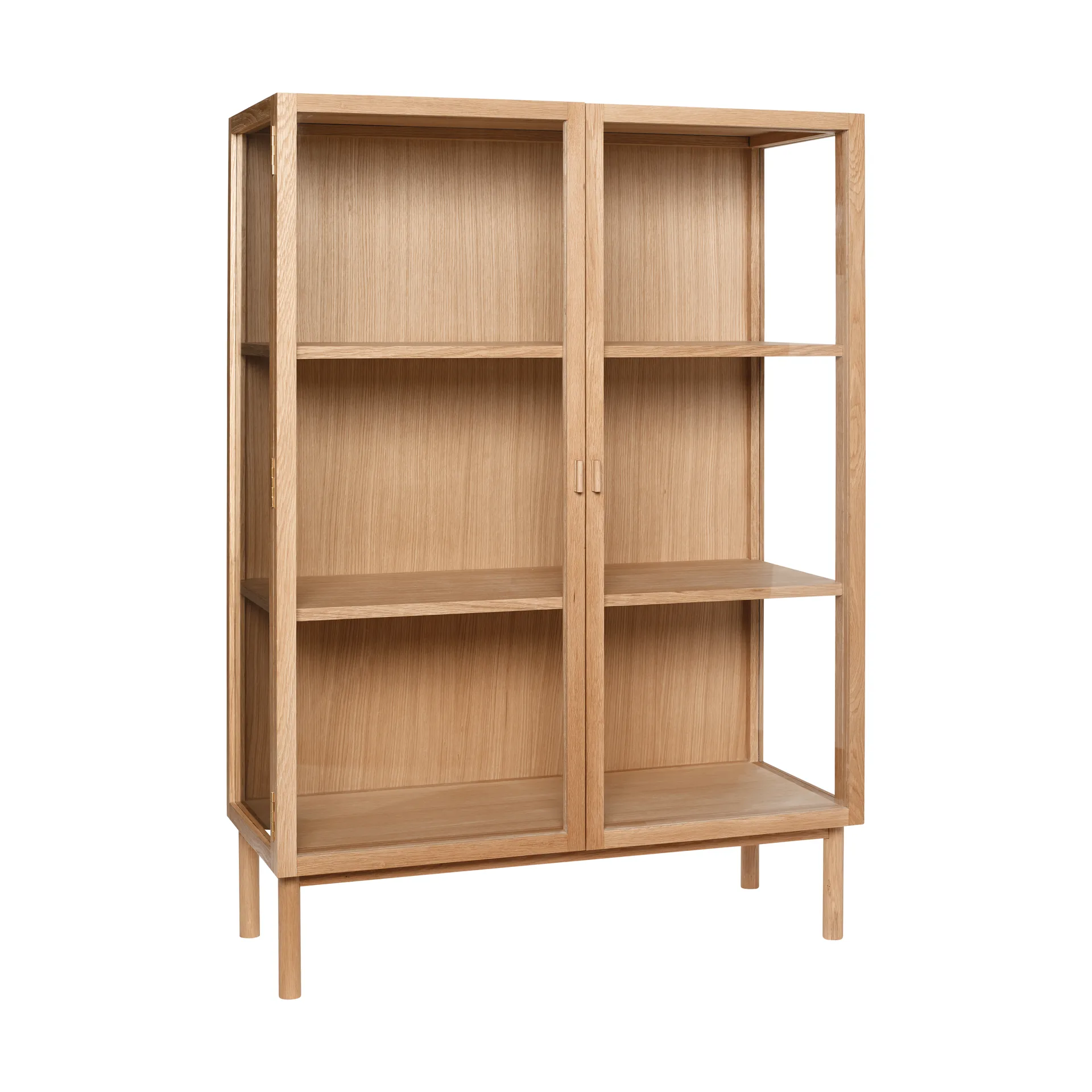 Panorama display cabinet small, Oak Hübsch