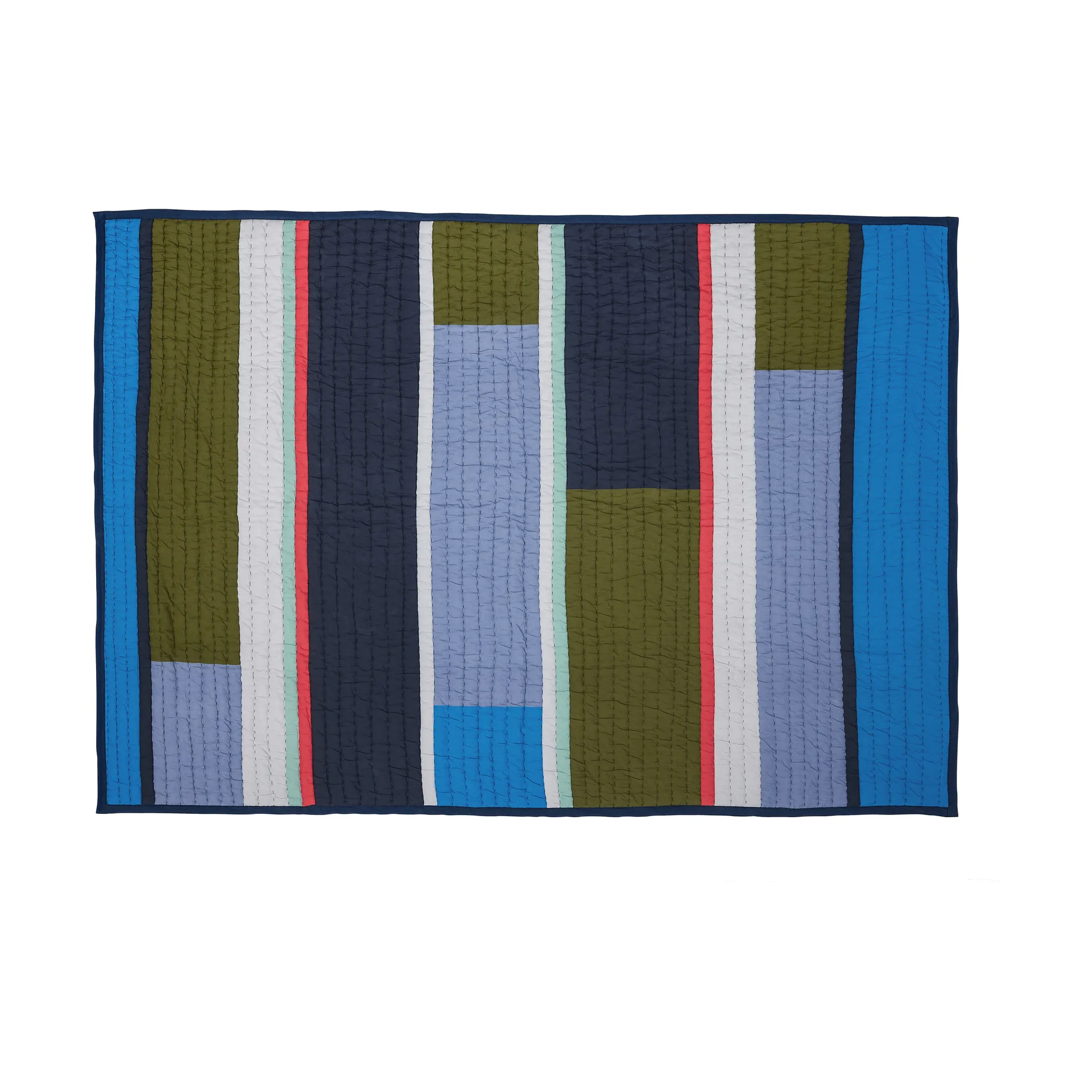 Pavilion throw, Blue-multicolour, 140x200 cm Hübsch
